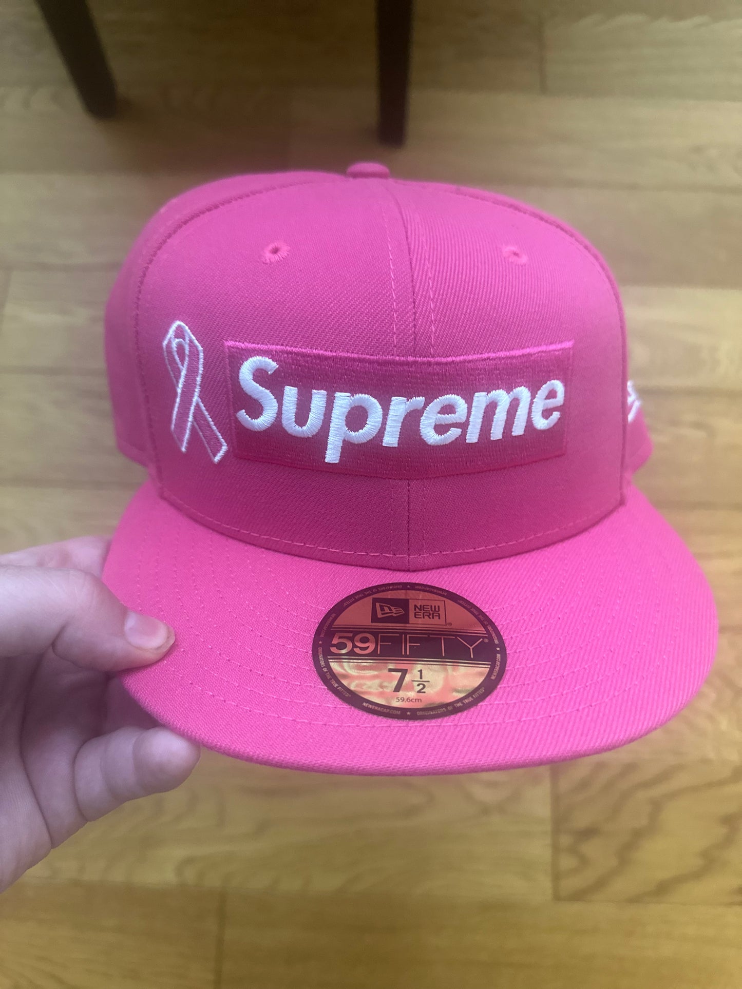 Supreme New Era Pink Breast Cancer Awareness Fitted Hat