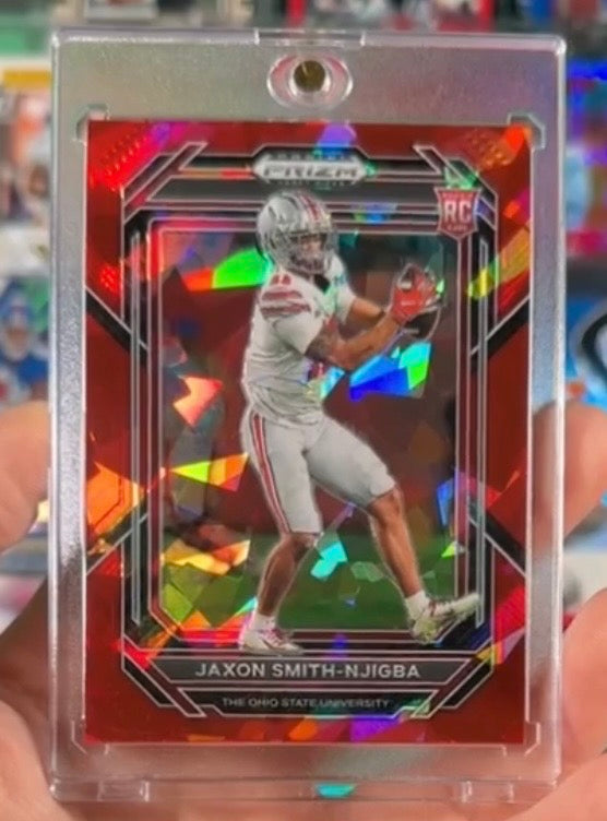 Jaxon Smith-Njigba Rookie Panini Prizm Red Ice