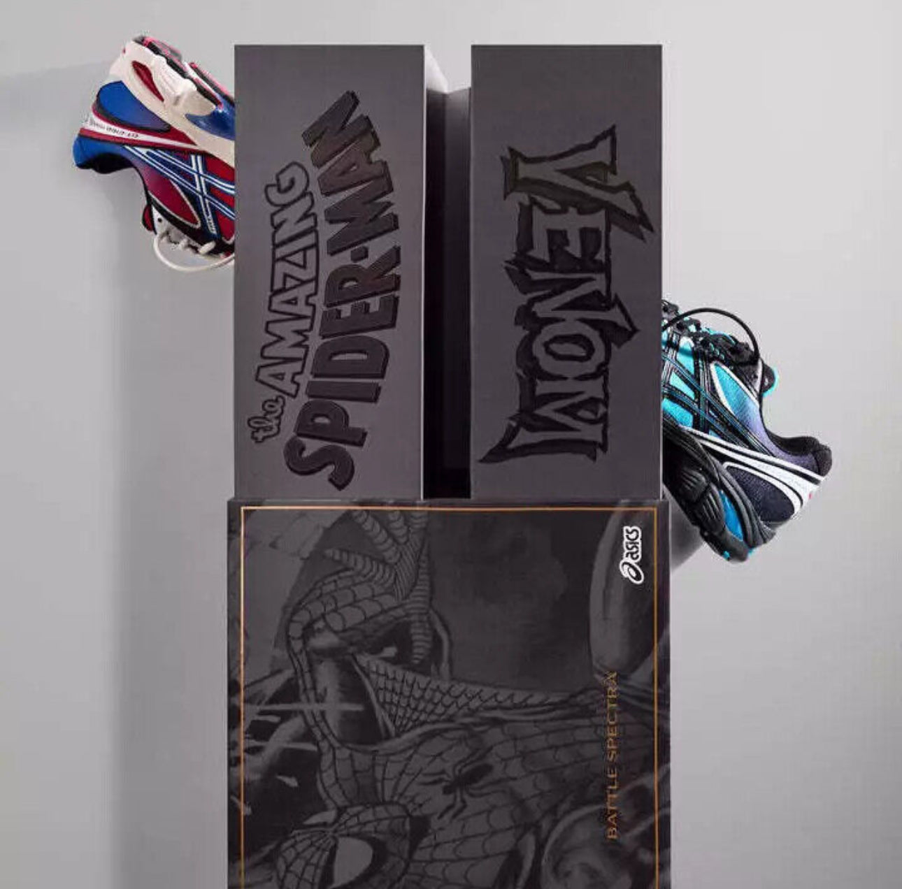 Kith Marvel ASICS Spider-Man/Venom Battle Pack (Comic Included)