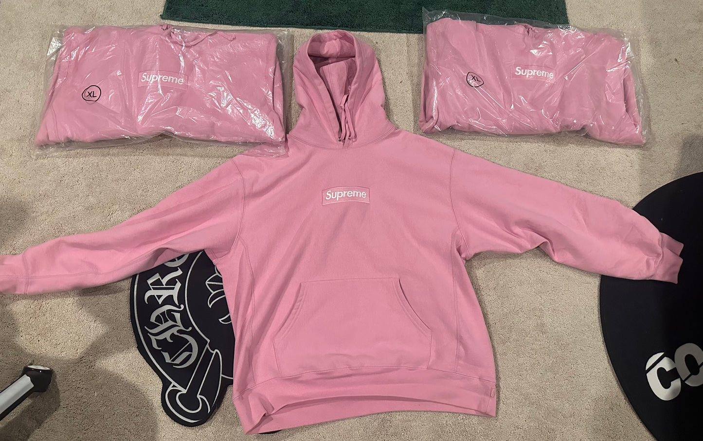 Supreme Box Logo Pink Hoodie (FW24)