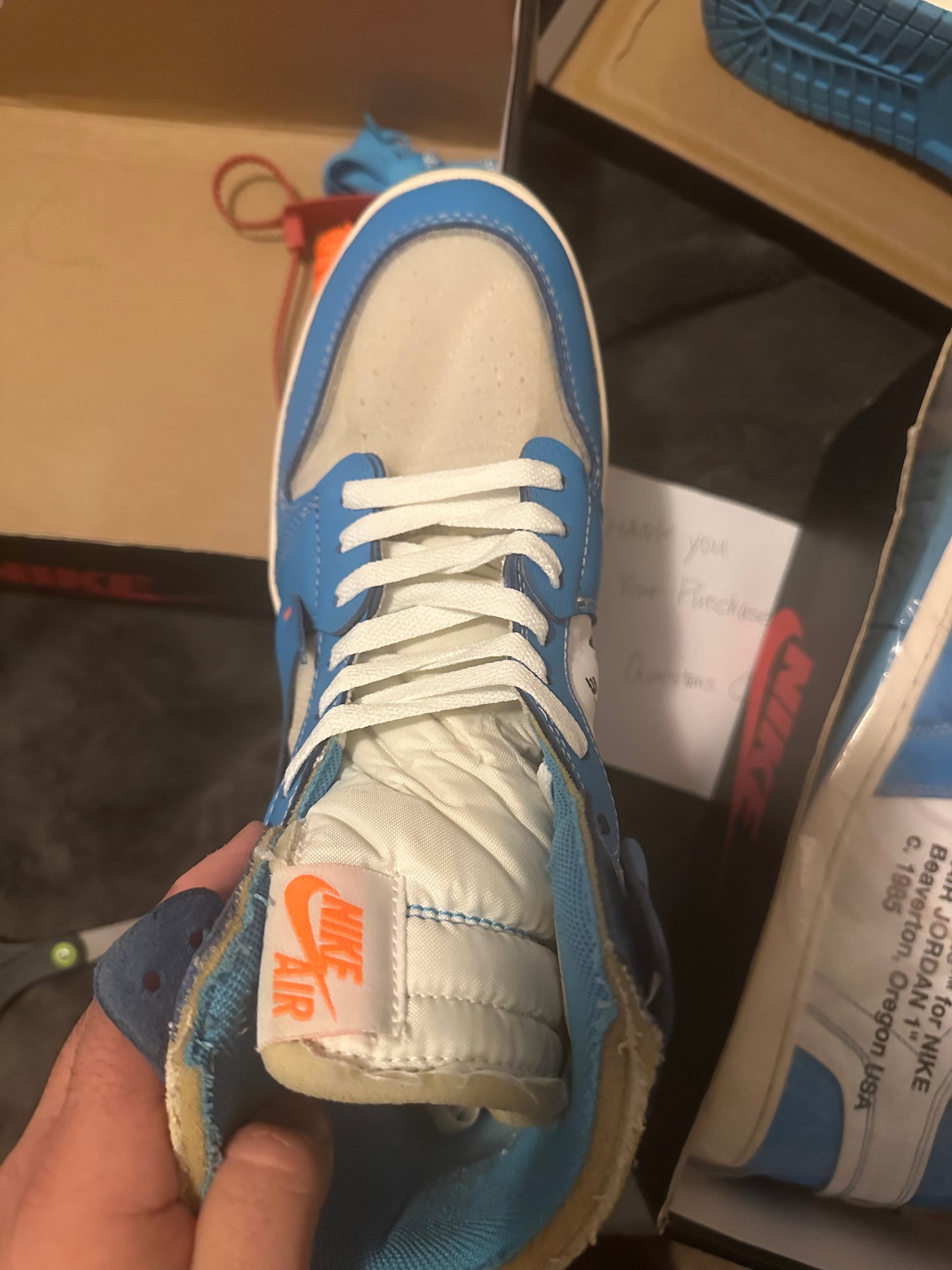 Size 11.5 - Jordan 1 Off White UNC