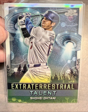 Shohei Ohtani Topps Cosmic Chrome Extraterrestrial Talent ET-17