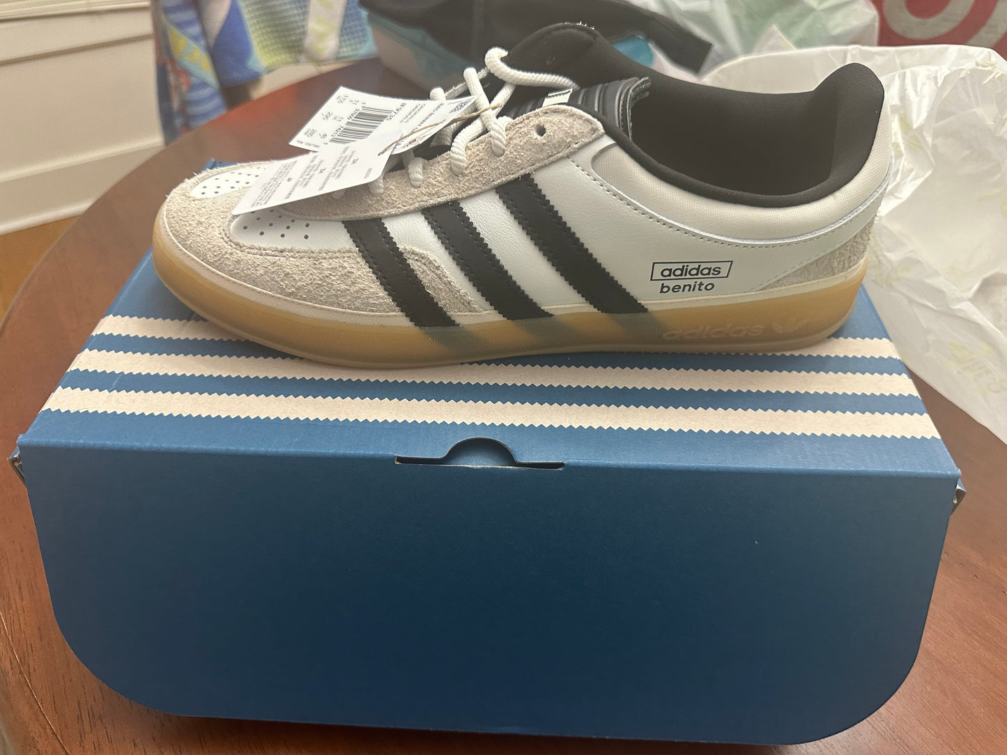 Size 11.5 - Adidas Indoor X Bad Bunny White