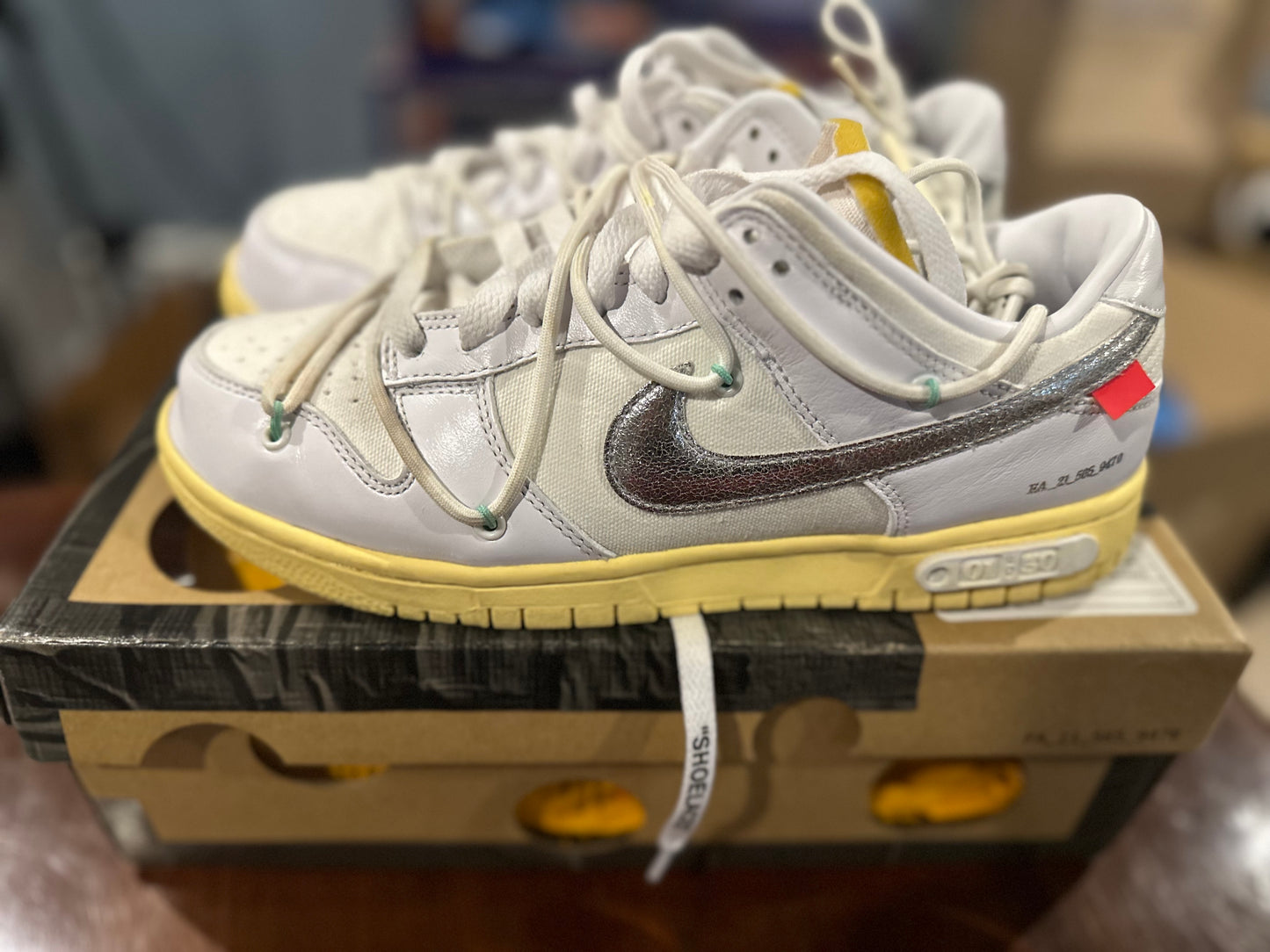 Size 8 Dunk Low Off White Lot 1