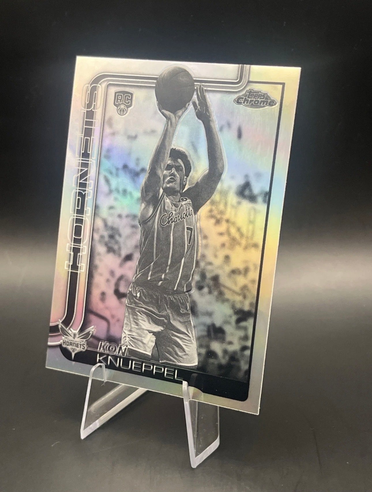 Kon Knueppel Negative Refractor RC Topps Chrome Update #154 SSP