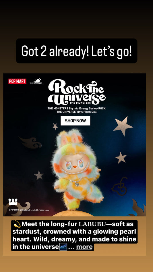 Rock the Universe Labubu PREORDER