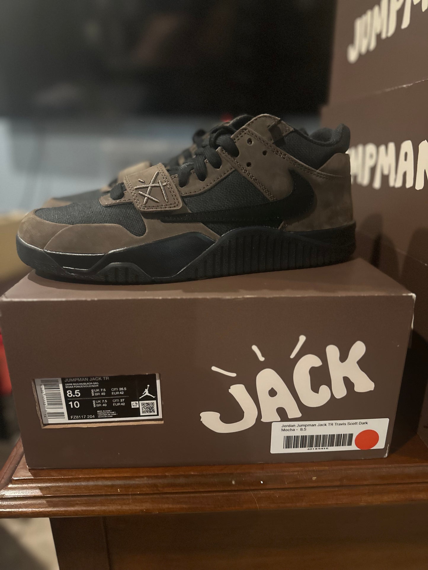 Size 8.5 - Unreleased Travis Scott Jumpman Jack Mocha