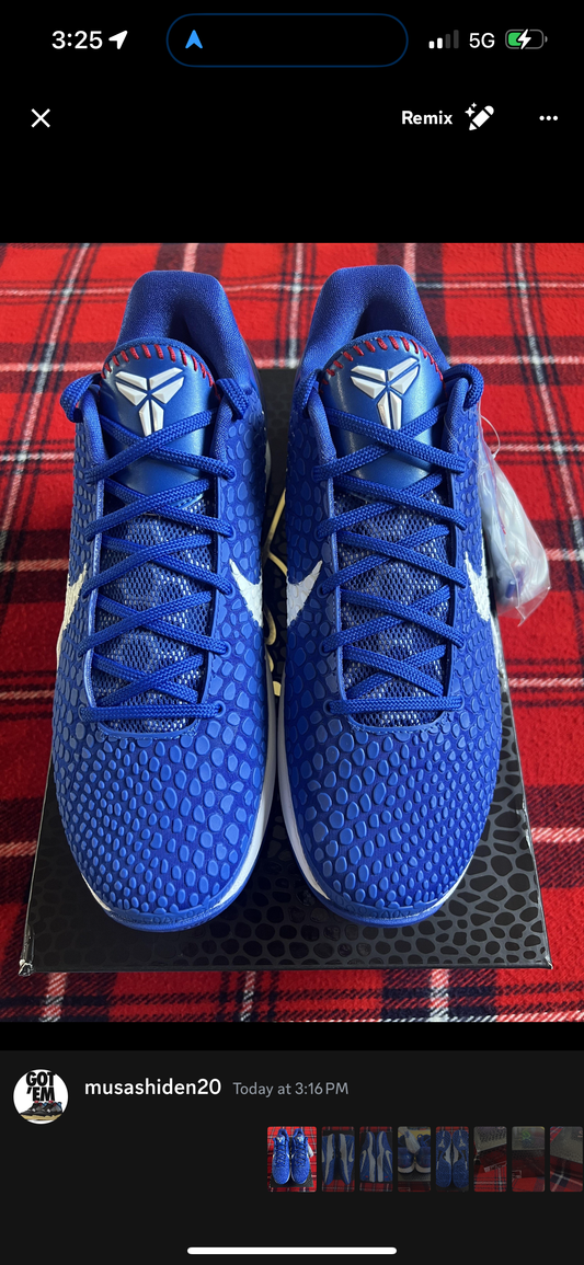 Kobe 6 Dodgers