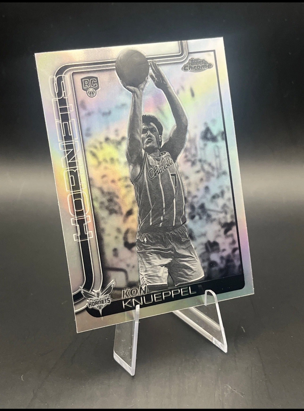 Kon Knueppel Negative Refractor RC Topps Chrome Update #154 SSP